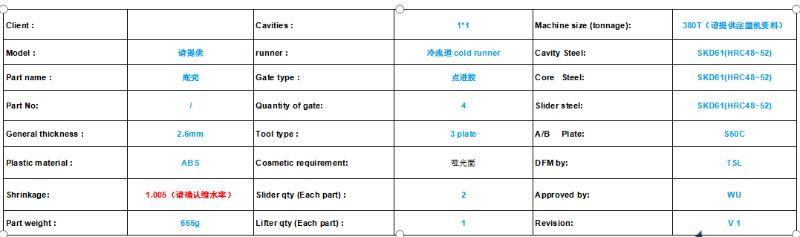 塑胶齿轮模具DFM报告